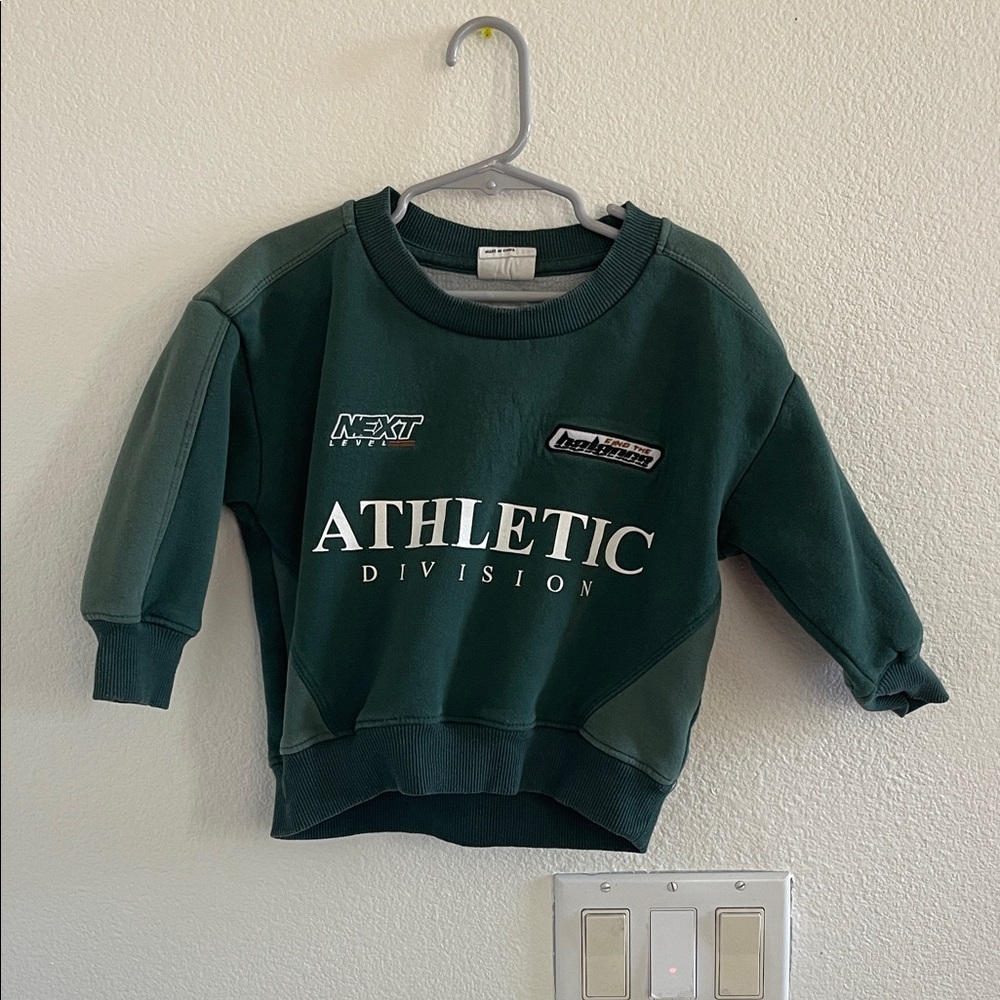Cotton On Kids Dark Green Athletic Sweatshirt
